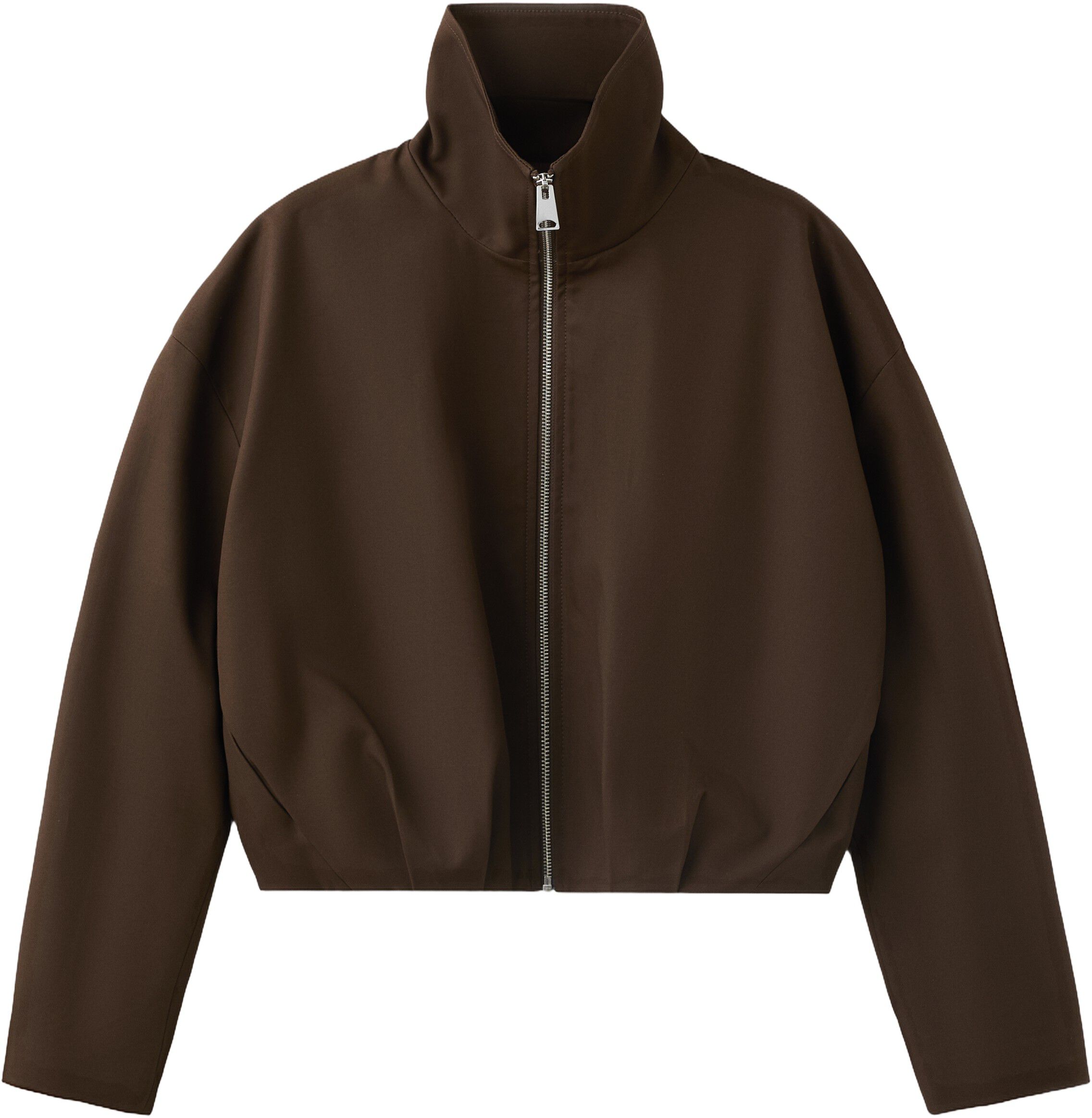 Oversized funnel-neck jacket