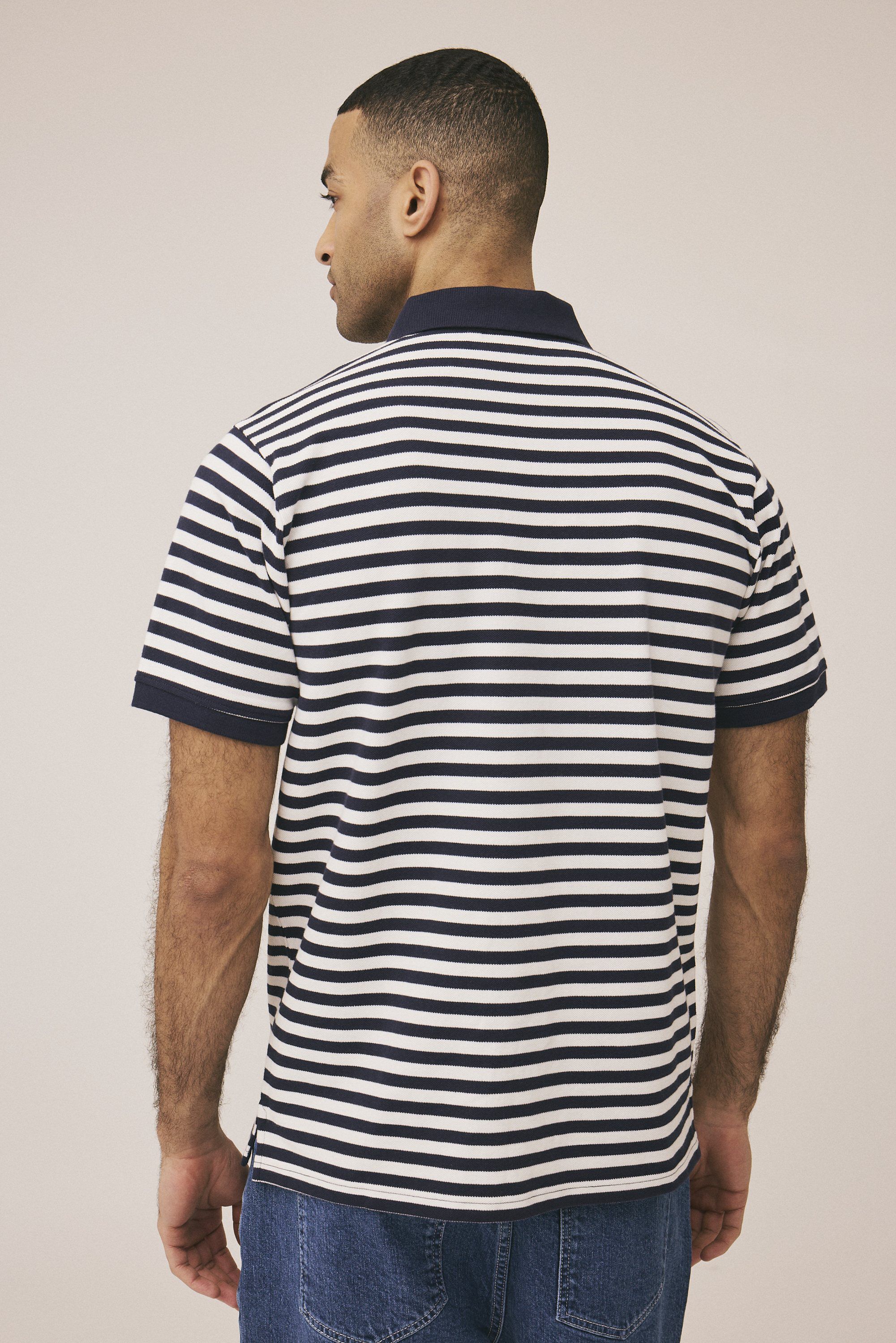 Maddox 3 stripe polo GOTS