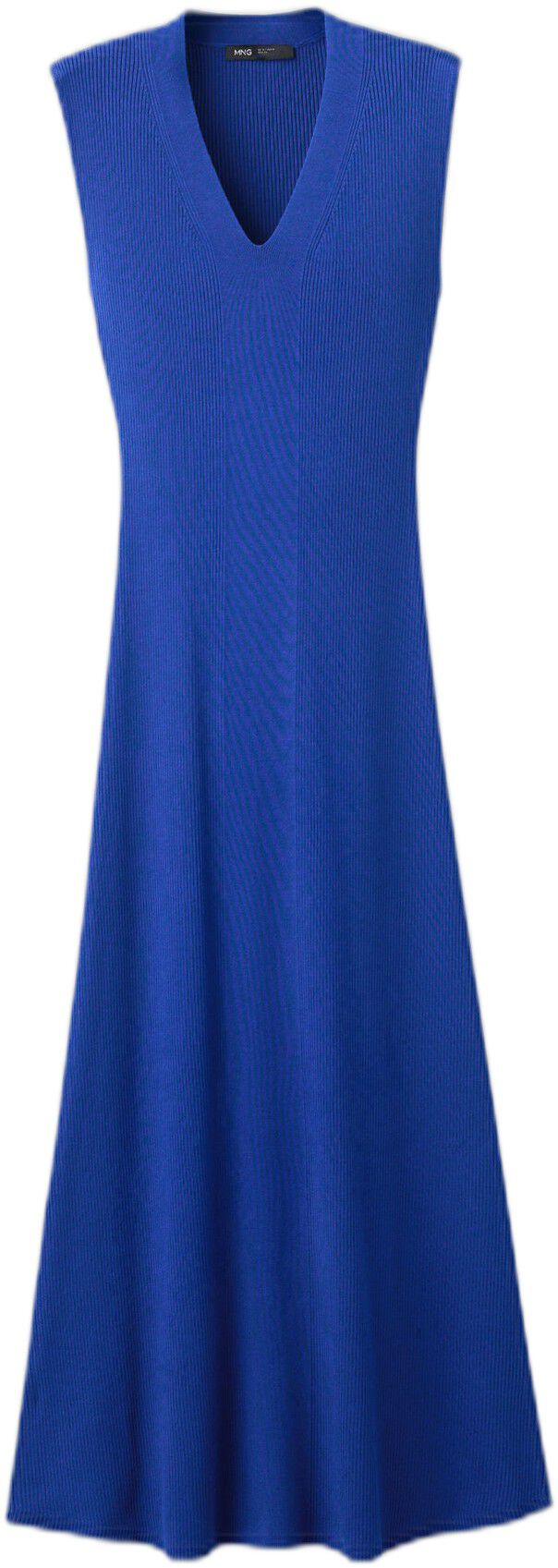 V-neck knitted dress