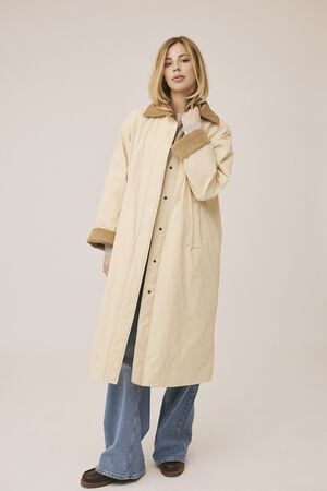 Emmy 1 coated jakke med fl&oslash;jskanter - GRS