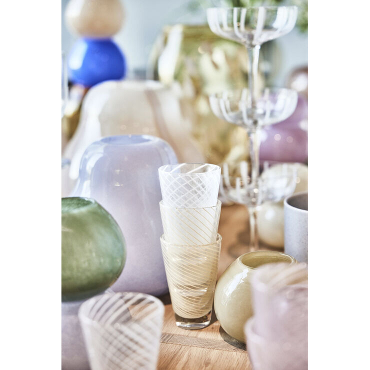 Yuka Swirl Glas - Pakke med 2