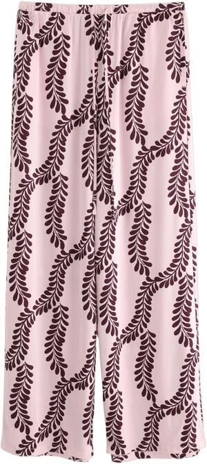 Mjuka byxor i satin med extra vida