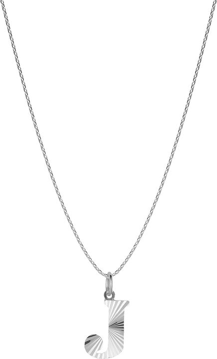 Reflection Letters, gold-plated sterling silver-J