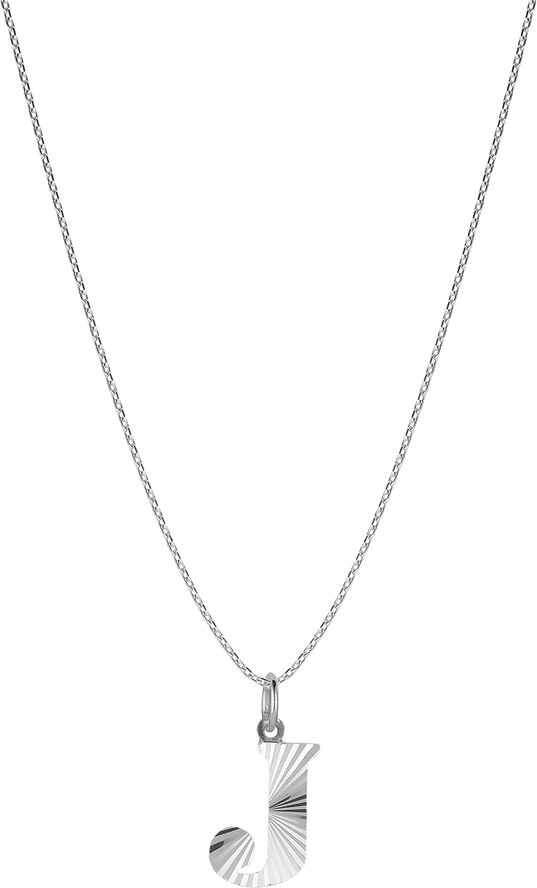 Reflection Letters, gold-plated sterling silver-J