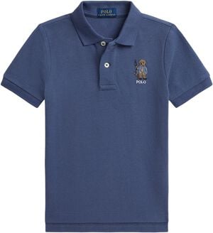 Polo Bear Cotton Mesh Polo Shirt