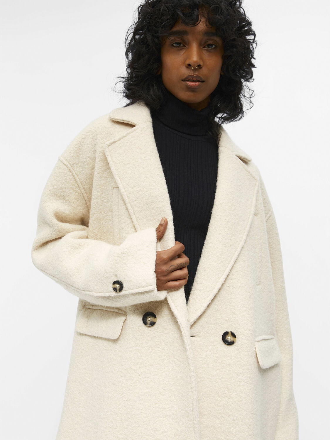 OBJDANERYS OVERSIZED SHORT COAT 128