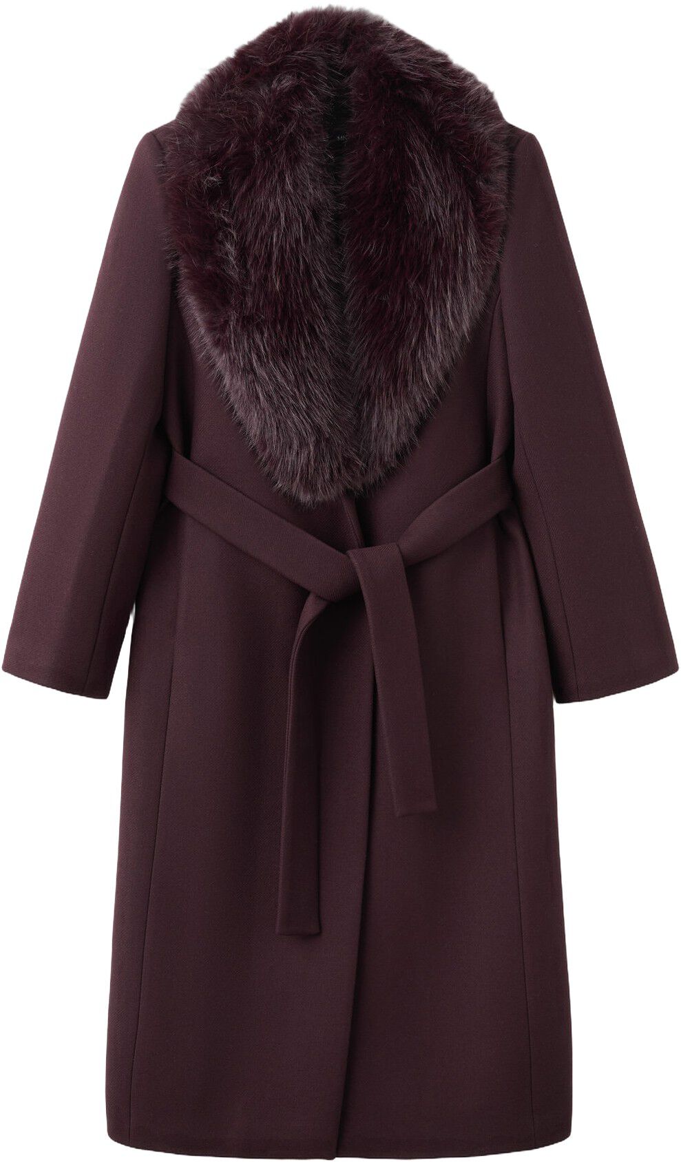 Manteco wool coat with fur collar