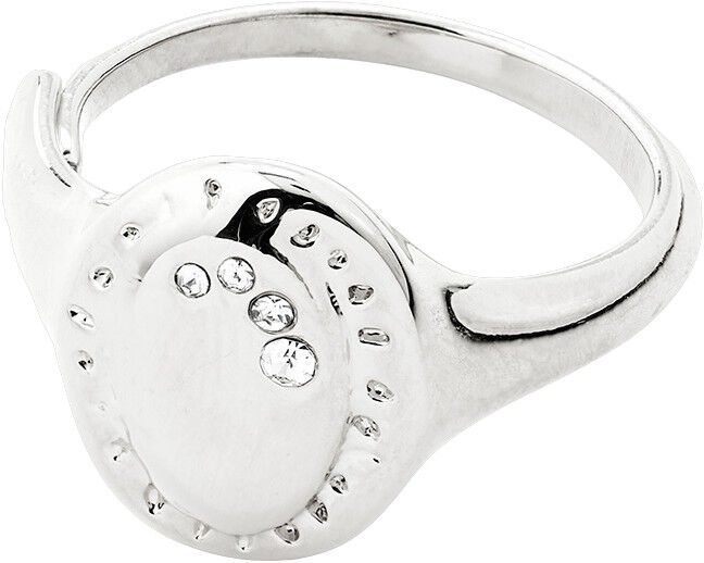 HERE ring silver-plated