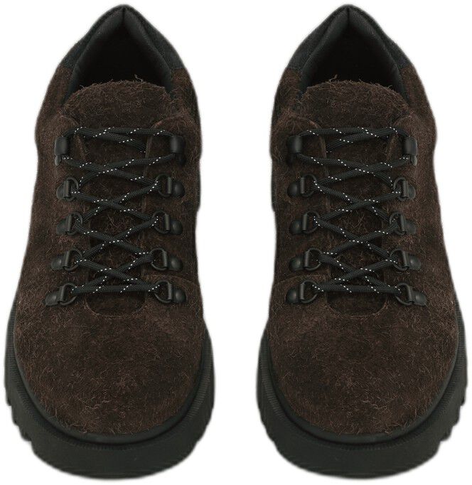 Hairy Suede Low Hiking Boot
