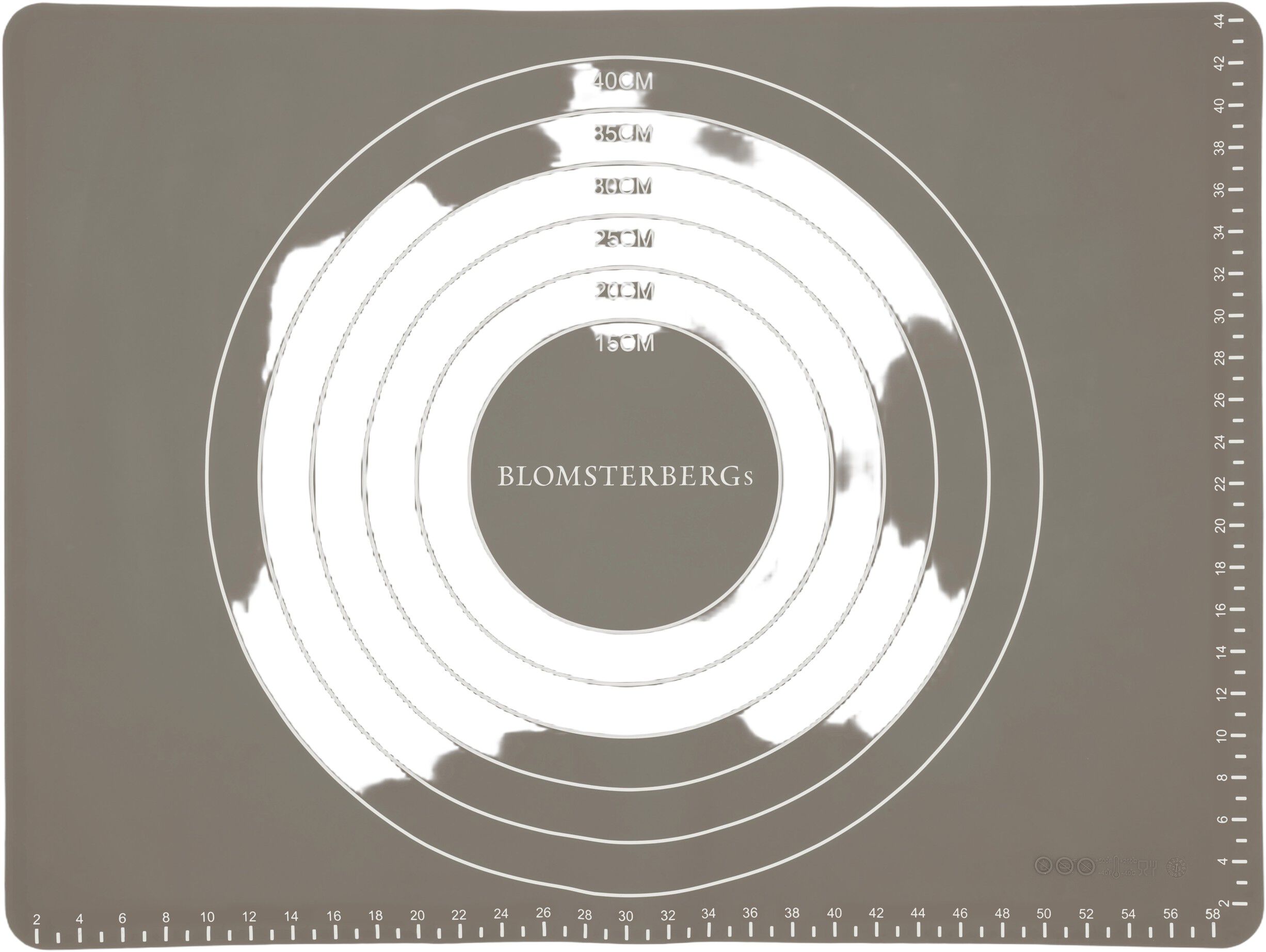 Bakmatta med m&aring;tt 45 x 60 cm Latte Silikon