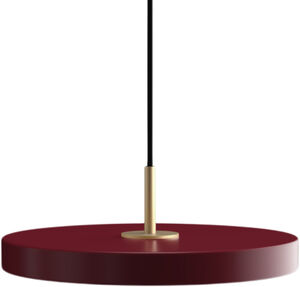 Asteria Mini ruby red Ø 31 x 10,5 cm, 2. 7m cordset