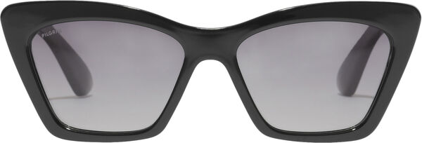 DAKOTA kantet cat-eye solbriller sort