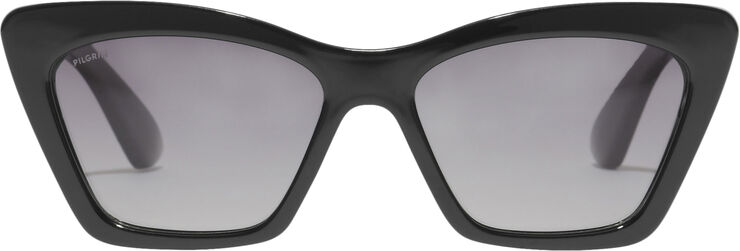 DAKOTA kantet cat-eye solbriller sort