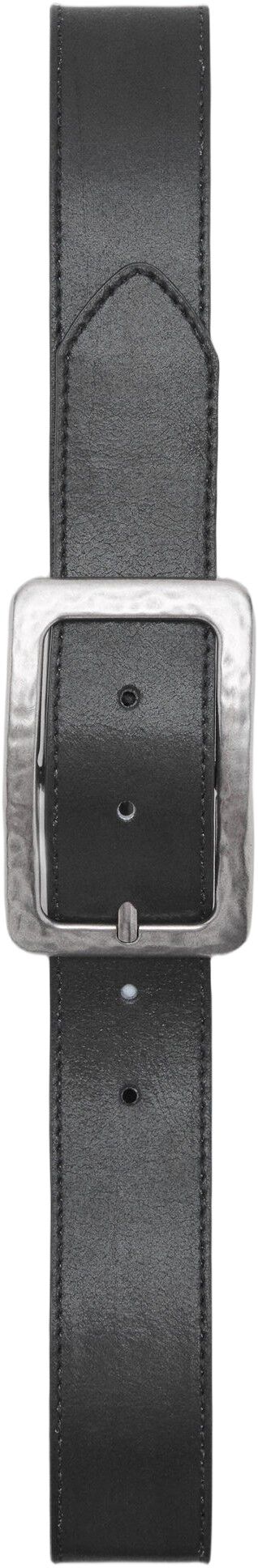 Textured square buckle belt