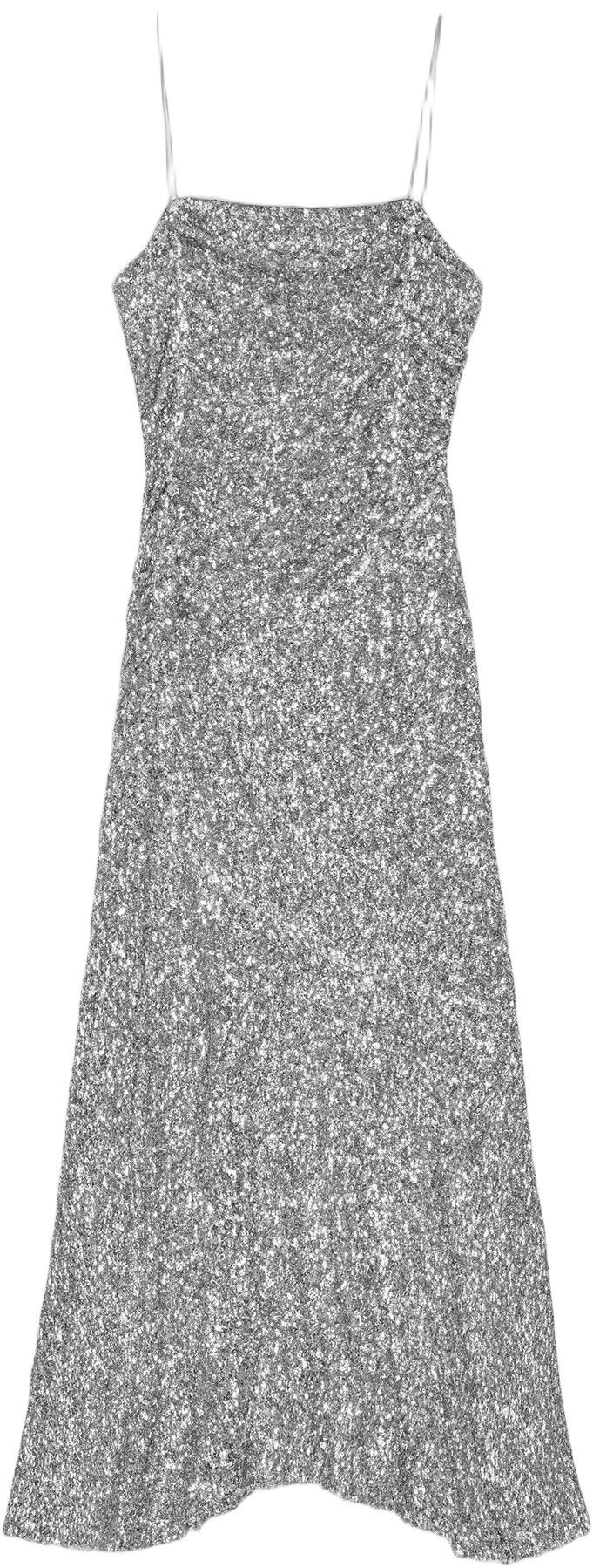 3D Sequins Long Slip Dress