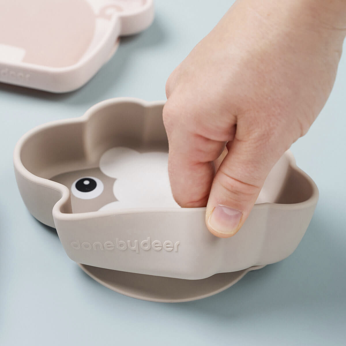 Silikone Stick & Stay sk&aring;l Sheepy Sand