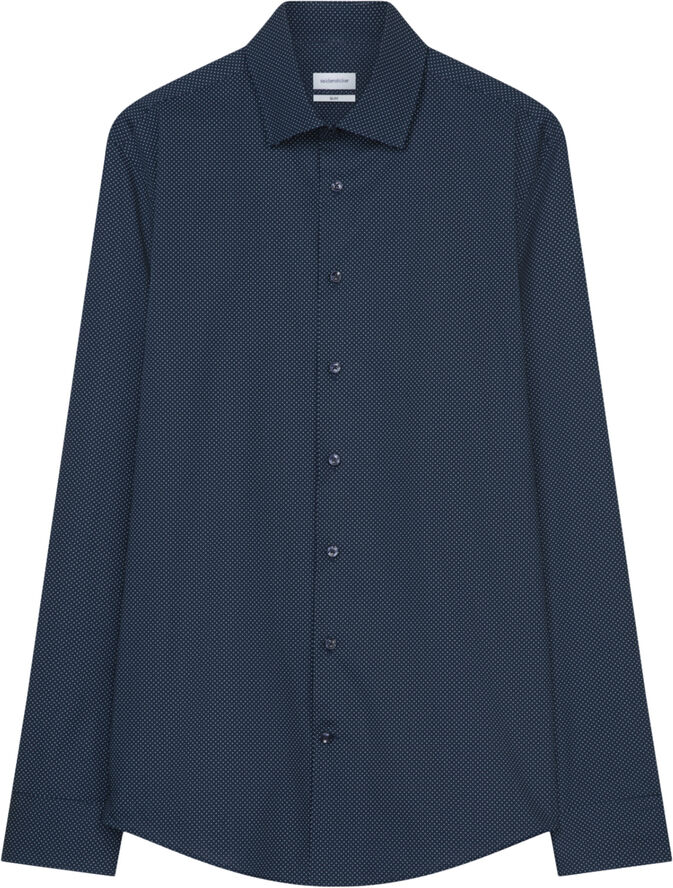Business Shirt Slim Long sleeve Kent-Collar Dots