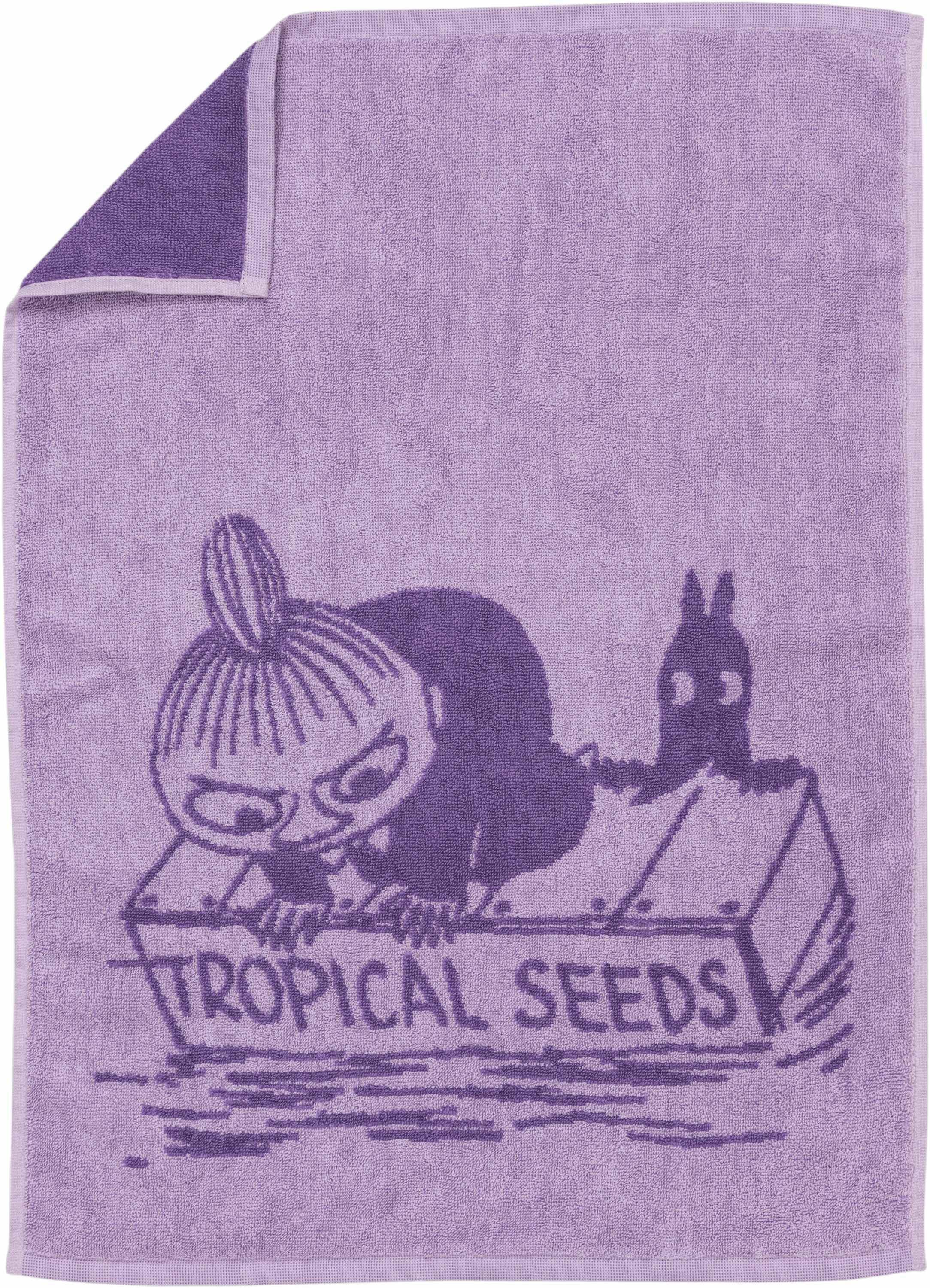 Moomin h. tw 50x70 Little My purple GOTS