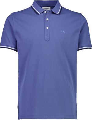 Polo shirt w. contrast piping