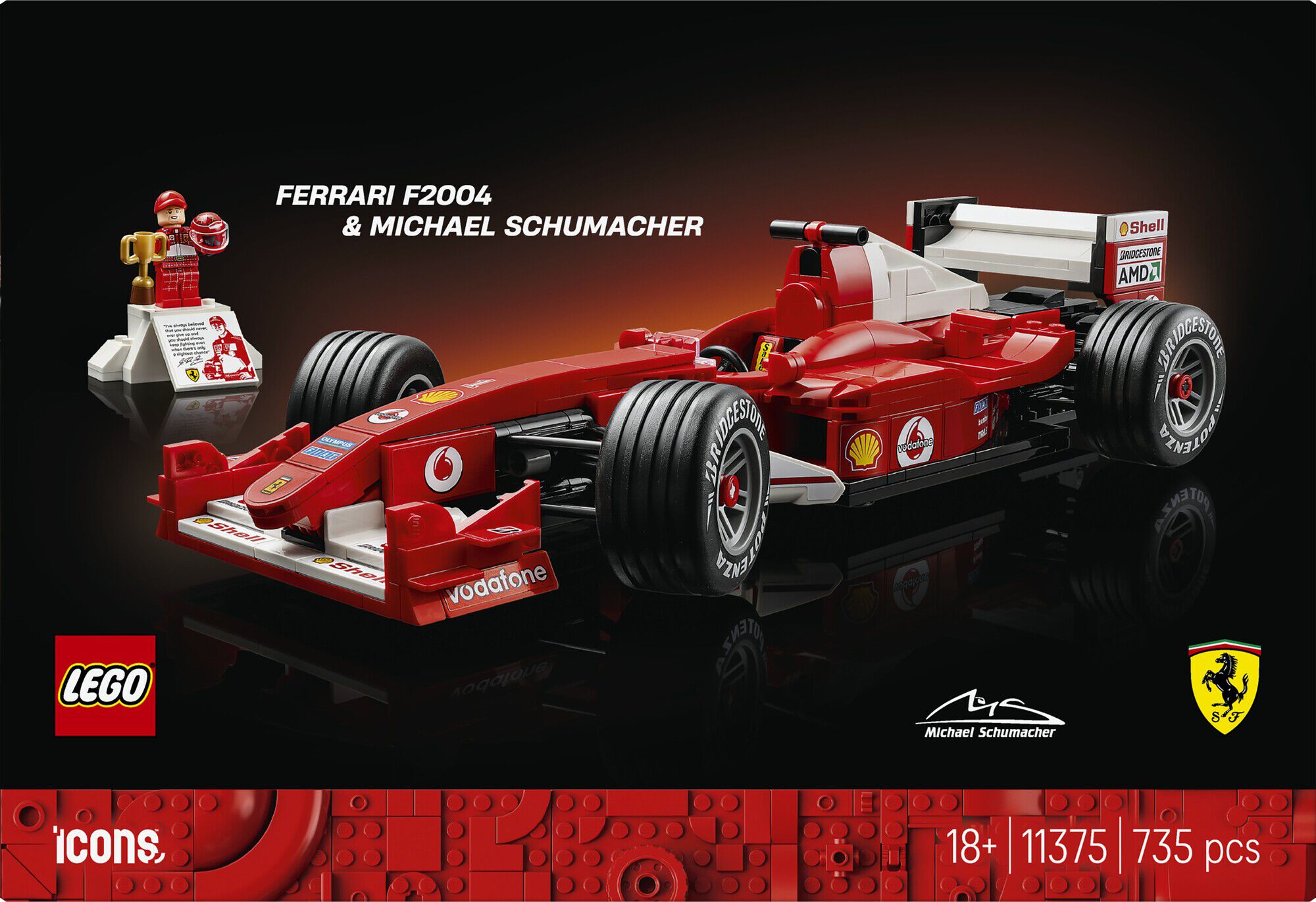 Ferrari F2004 og Michael Schumacher 11375