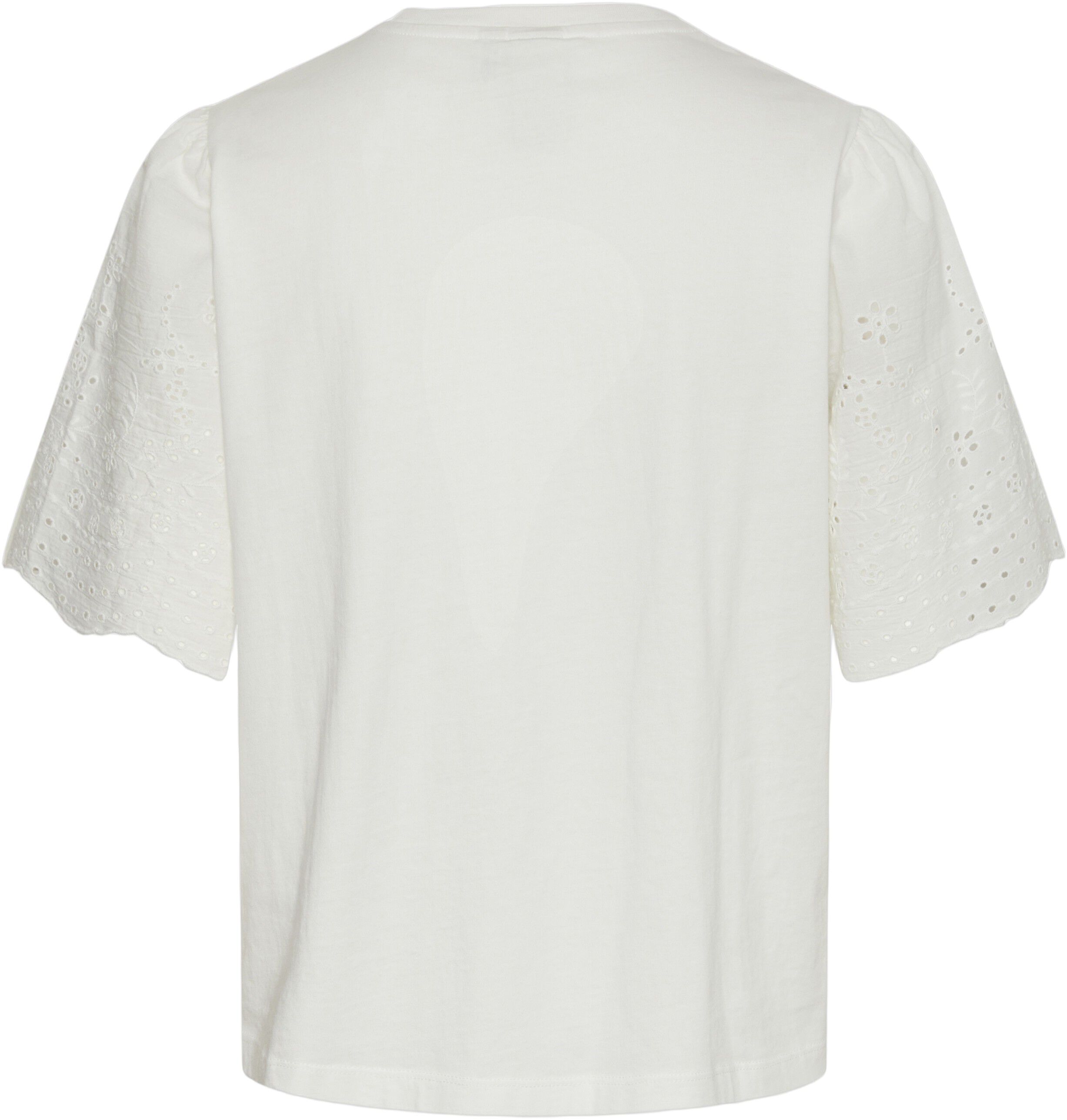 YASLEX SS TOP W. EMB SLEEVES S. NOO