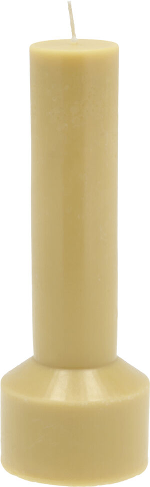 Blockljus Hvils D7 x 20 cm Dusty Yellow Paraffin/Stearin
