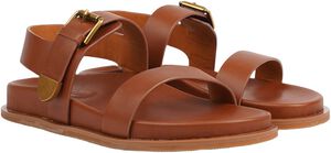 SALMAGI - ADJUSTABLE LEATHER SANDAL W/HEEL STRAP