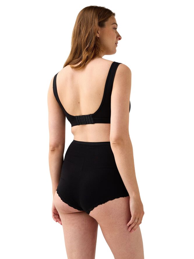 Soft nursing bra in cotton blend wi