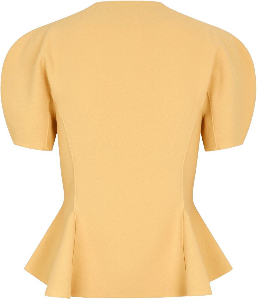 2525 Double-Layer Crepe, High-Neck Zip Top