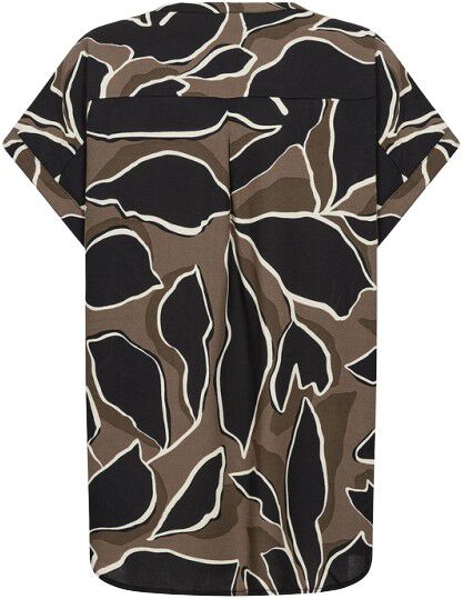 Curvy WA-ATHALIA 1 Bluse M&oslash;rk brun
