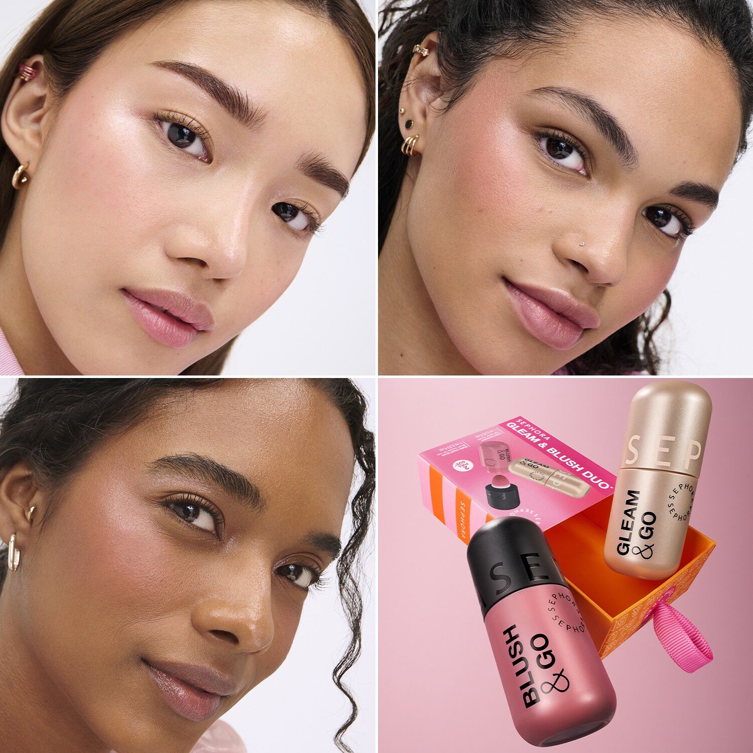 GLEAM & BLUSH DUO* - Duo med flytande rouge och highlighter