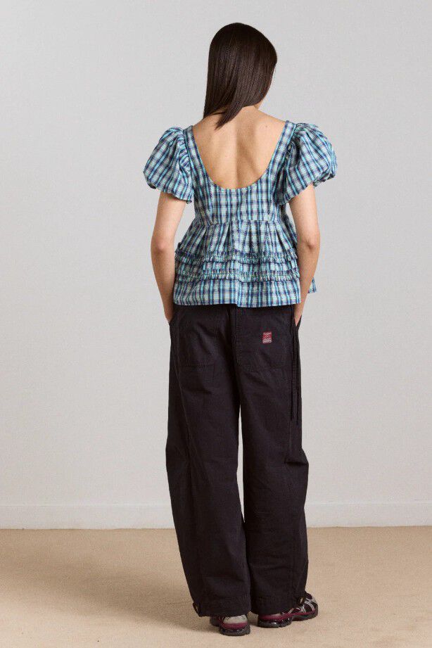 SUMMER JOY BLOUSE- TOMBOY CHECK