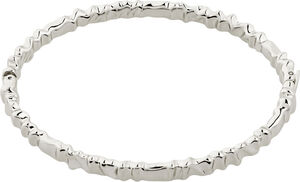 KINDNESS wavy bangle bracelet silver-plated