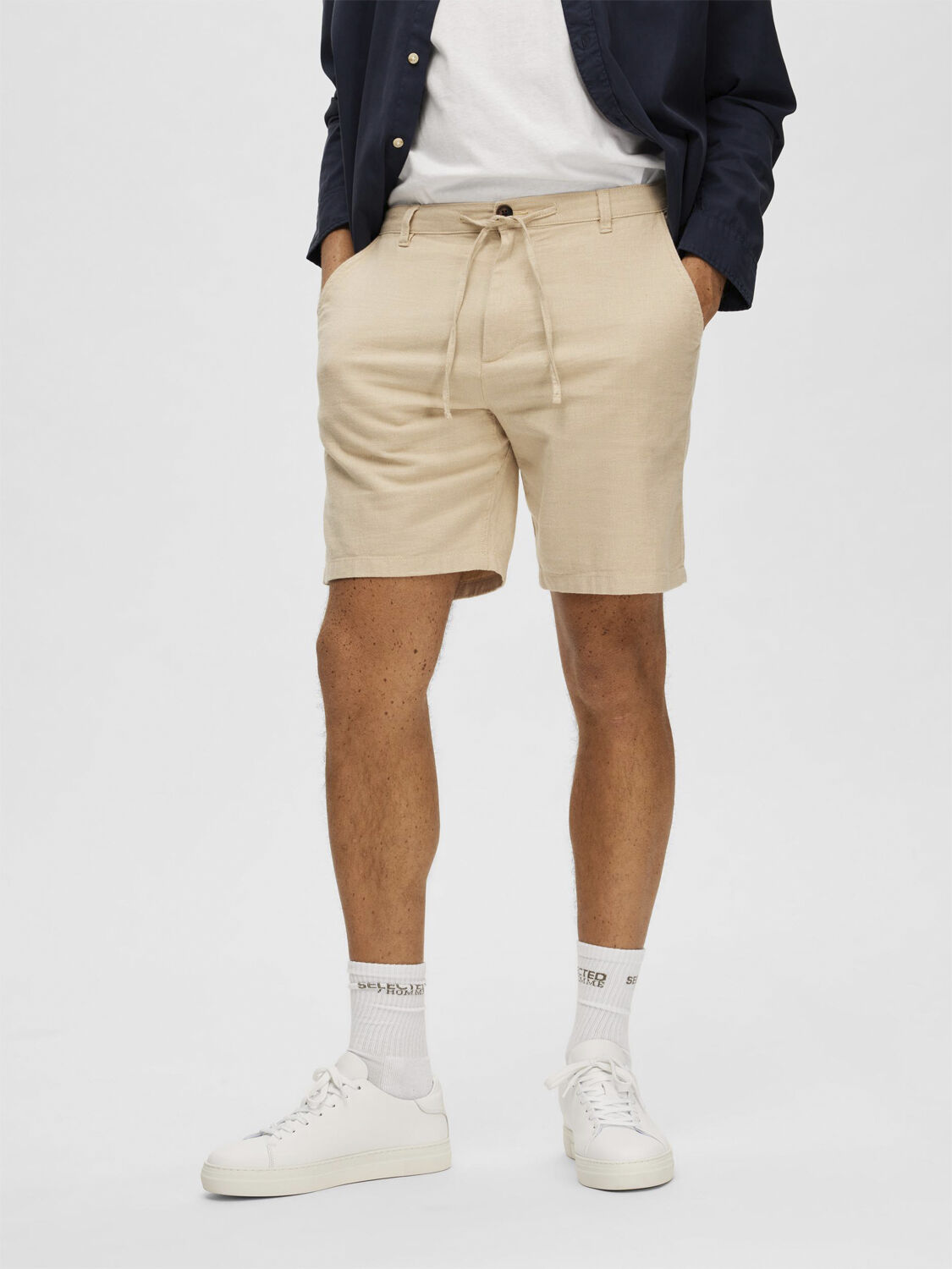 SLHCOMFORT-BRODY LINEN SHORTS W NOO