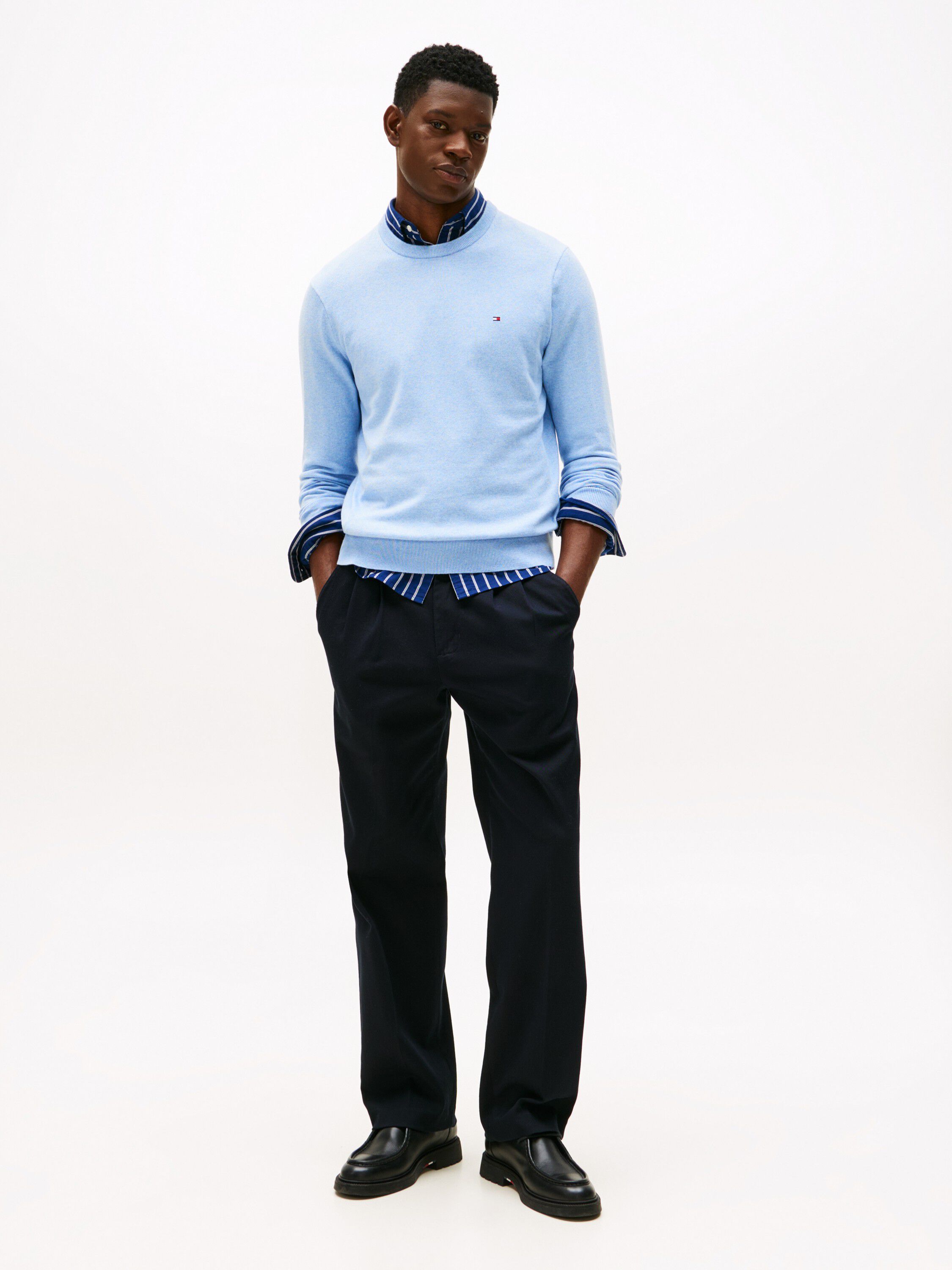 PIMA ORG CTN CASHMERE CREW NECK