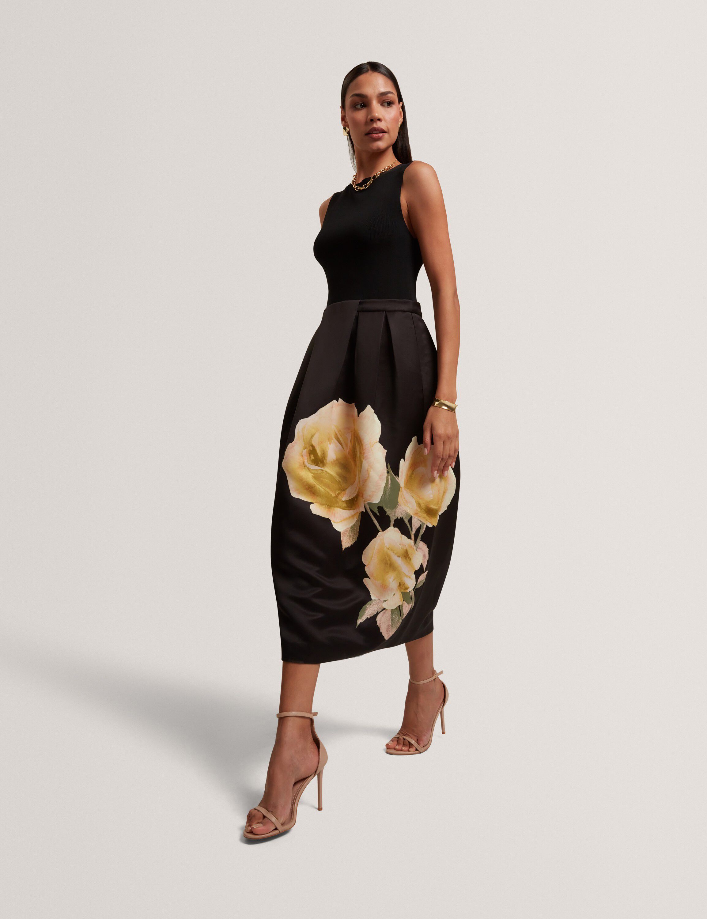 VERINIE Mockable Midi Dress With Pr