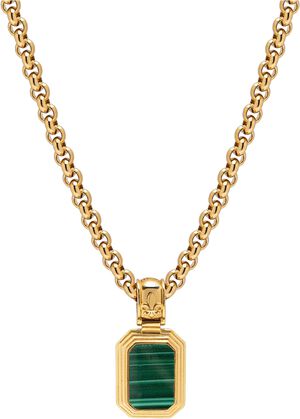 Sterling Silver Two-in-One Pendant Necklace with 18K Gold Pl