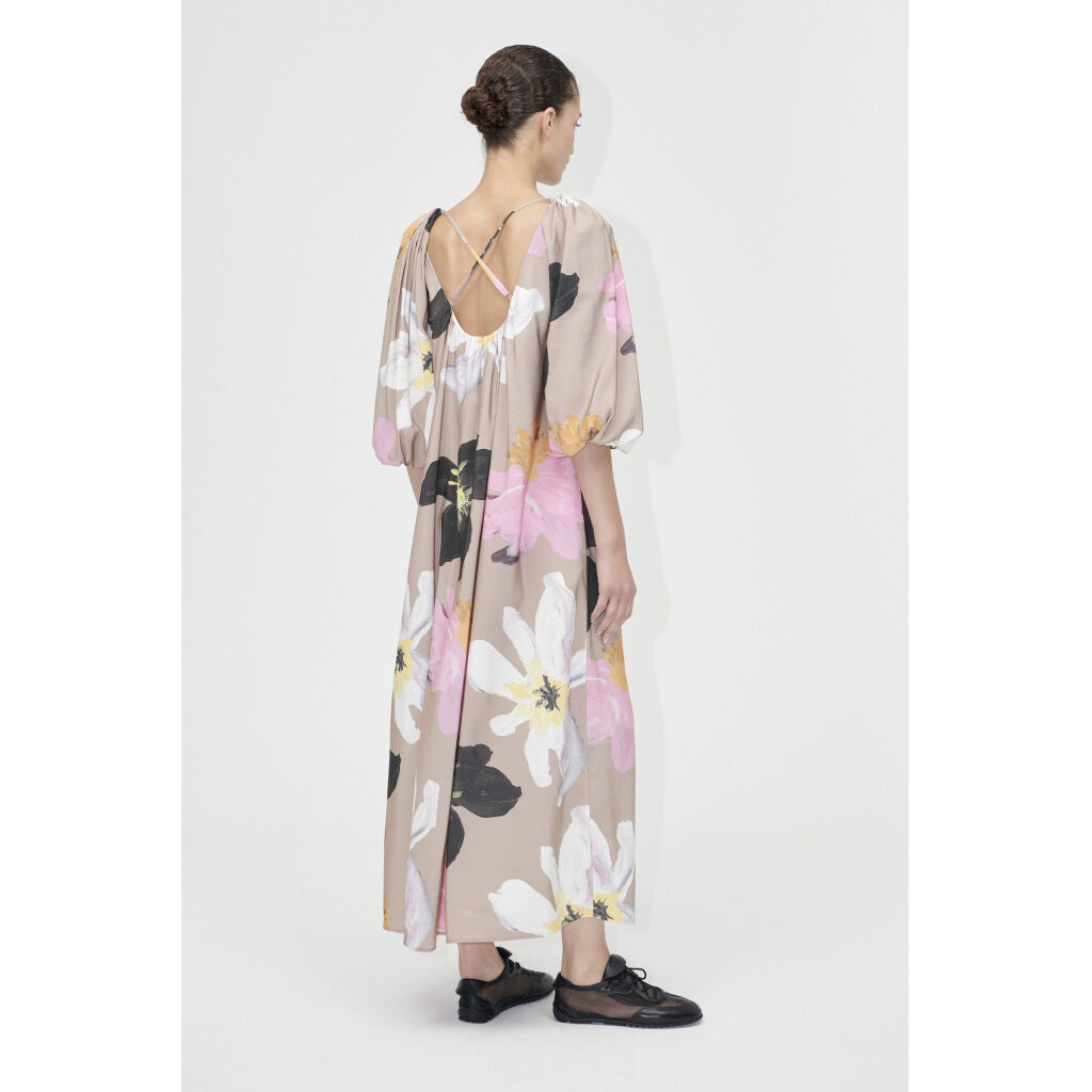 2070 Light Fluid Ecovero, Voluminous Puff Sleeve Dress