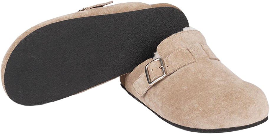 NESSO - SKIN MULES WITH ADJUSTABLE BUCKET