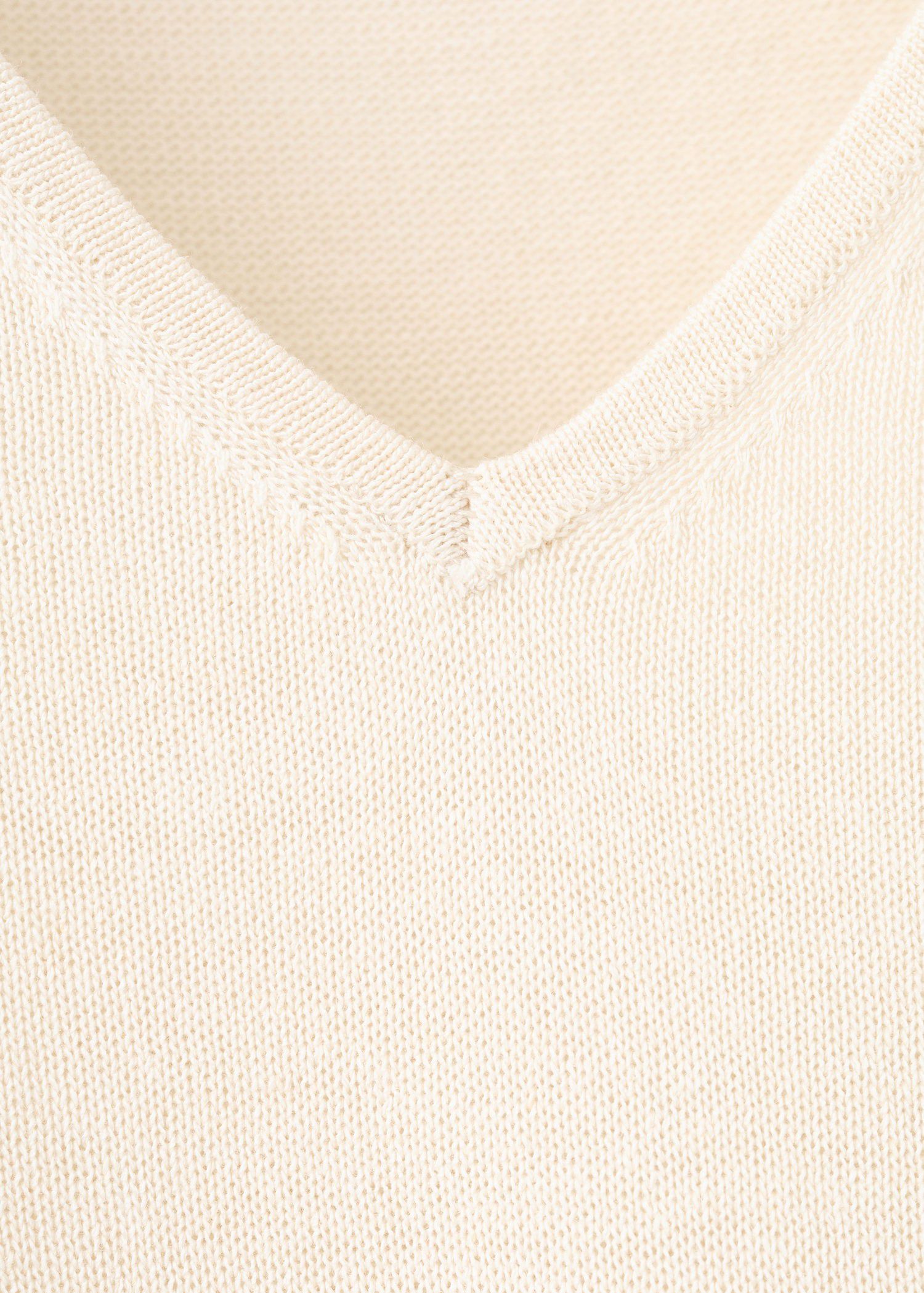 V-neck knit top