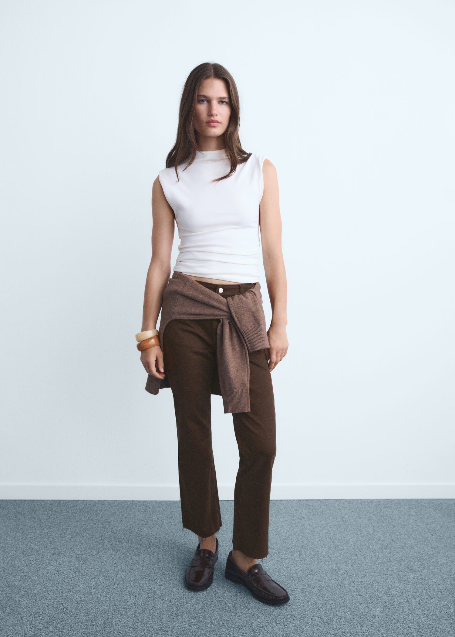 Sienna flared cropped jeans