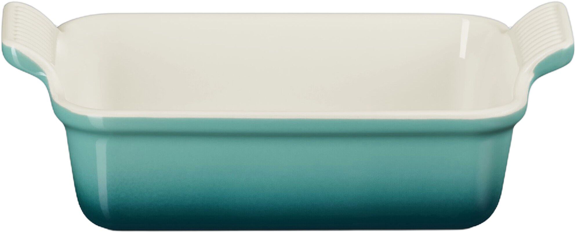 Le Creuset Signature stent&oslash;j Heritage rektangul&aelig;rt fad 19cm Bleu Rivie