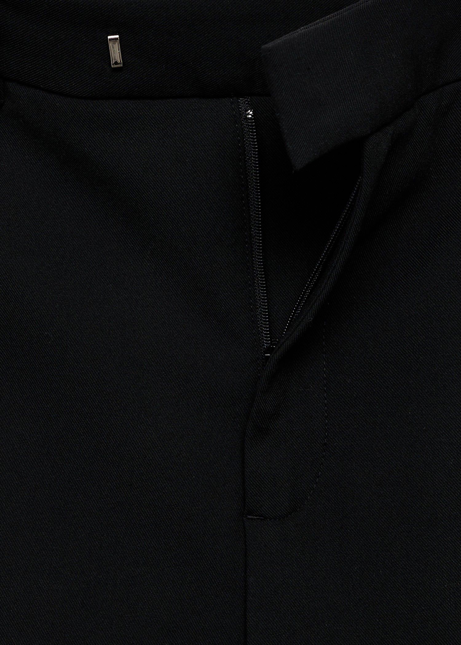 Mid-rise cropped straight-leg trous