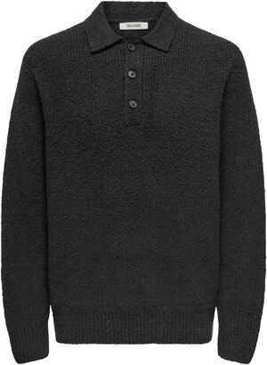 ONSDALE RLX LS POLO KNIT NOOS