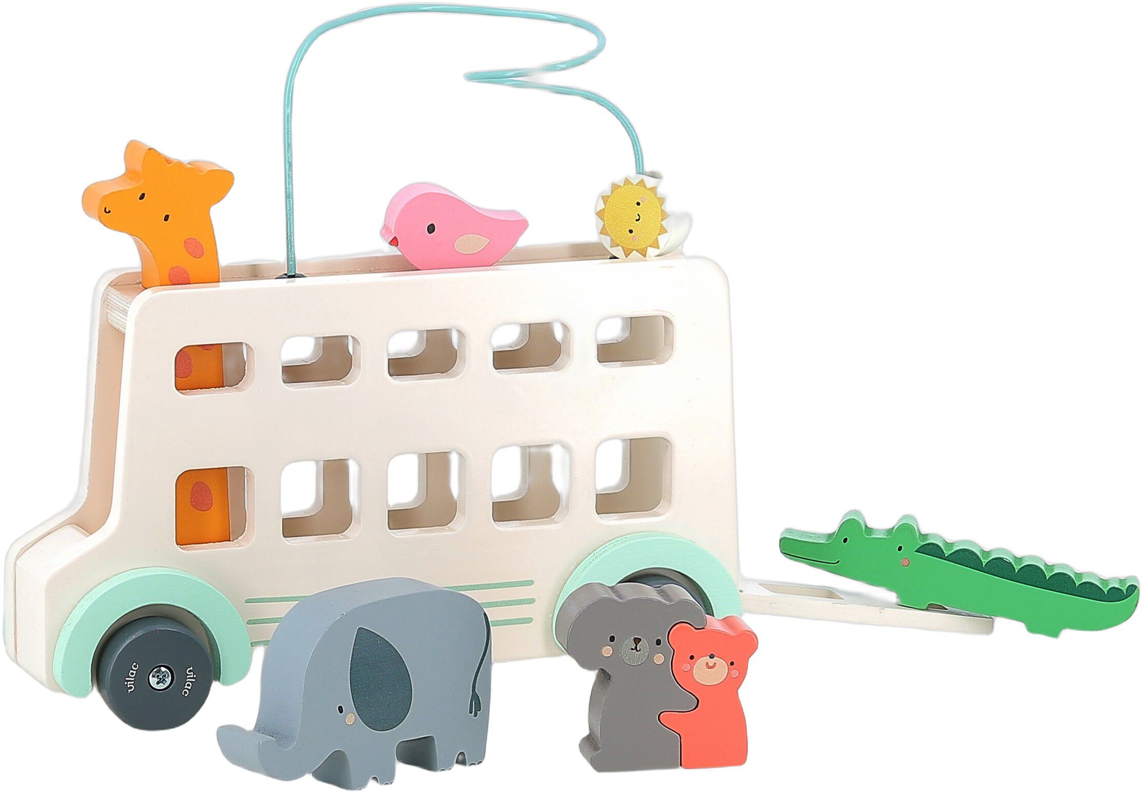 Vilac - Aktivitetsleg - Bus med dyr af Sarah Betz