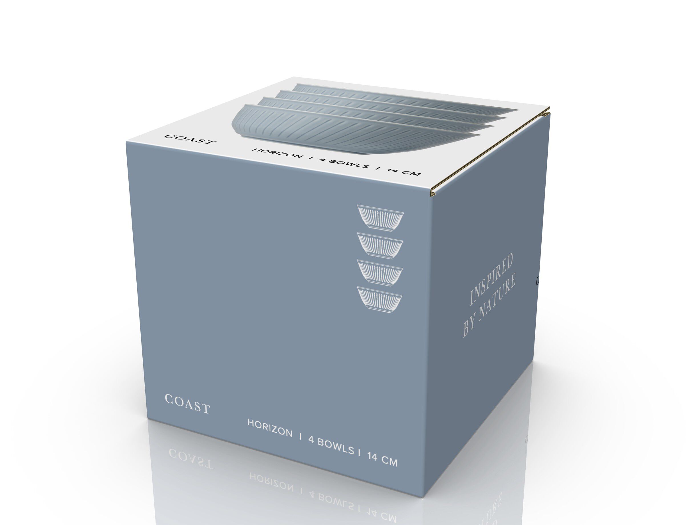 Sk&aring;l Horizon 14 cm 4 st Sea