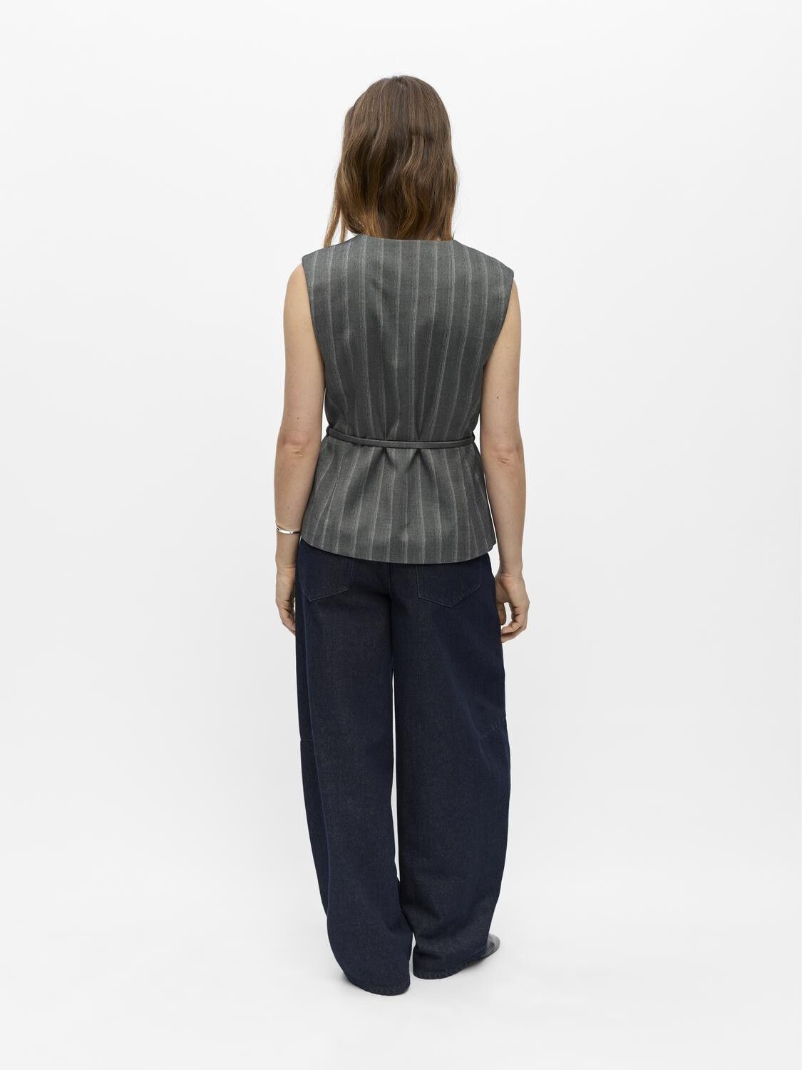 Objlisa Re Tie Waistcoat Aop Noos