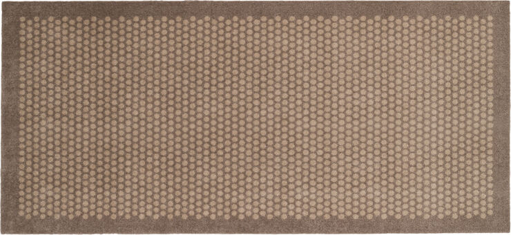 Løber 90x200 cm, dot sand/beige