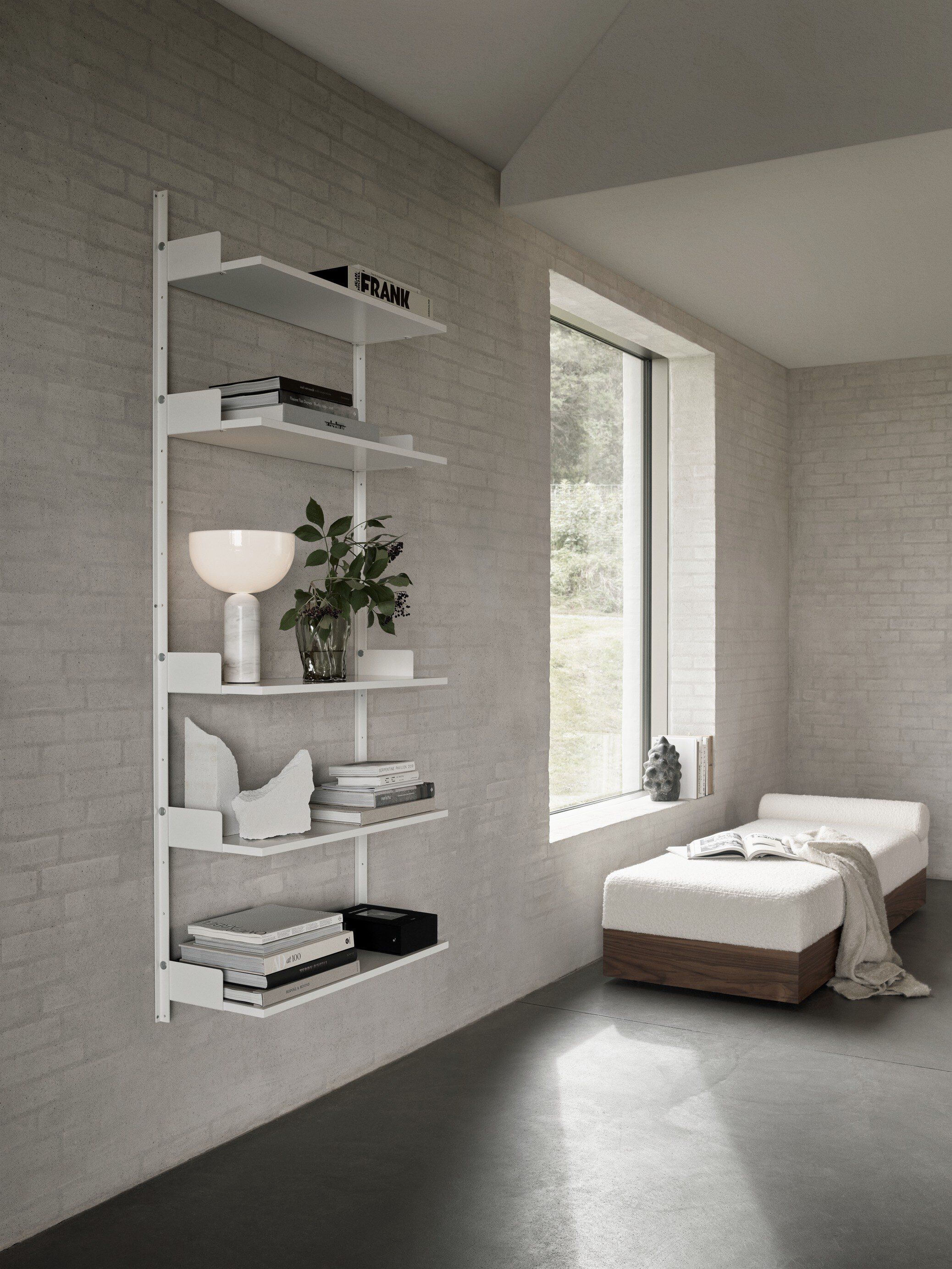 Kizu Table Lamp, White marble, Small