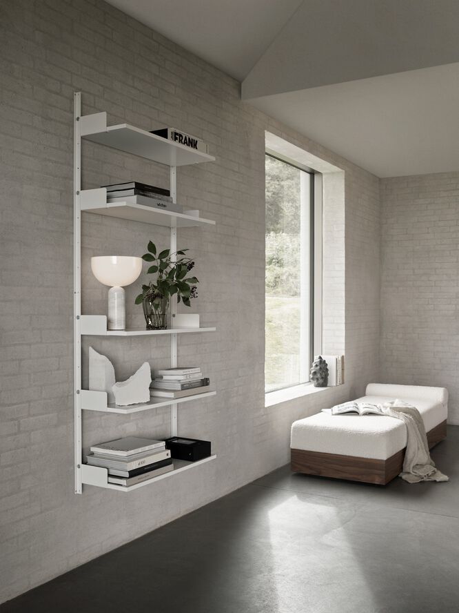 Kizu Table Lamp, White marble, Small